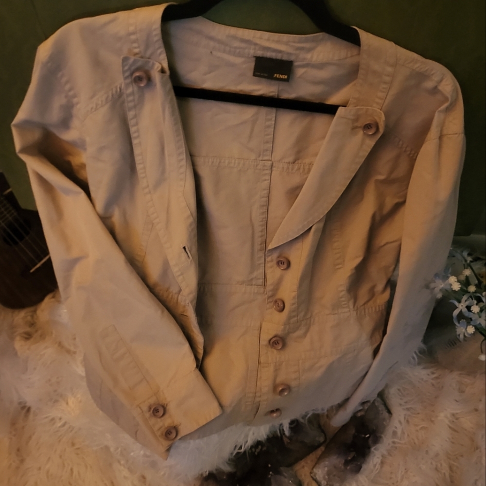 Beige Fedi Blazer Small